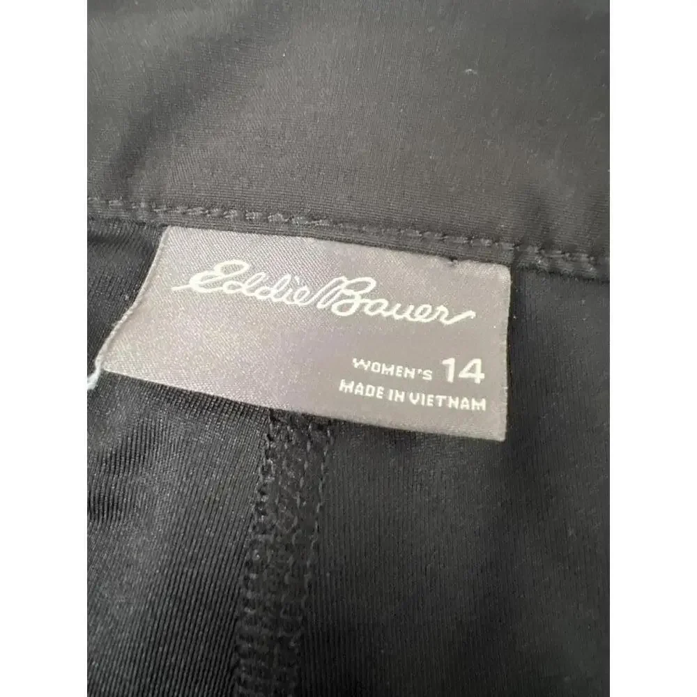 Eddie Bauer Women’s Skort / Skirt Size 14 Black Compression Shorts Activewear - Picture 2 of 7